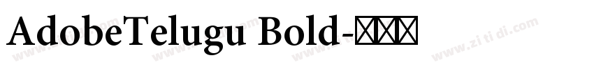 AdobeTelugu Bold字体转换